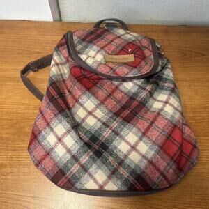 pendleton backpack purse handbag red plaid